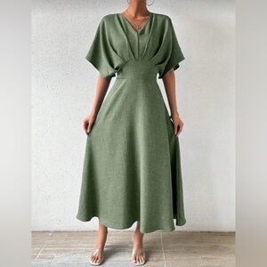 Short Sleeve Dress Maxi Women